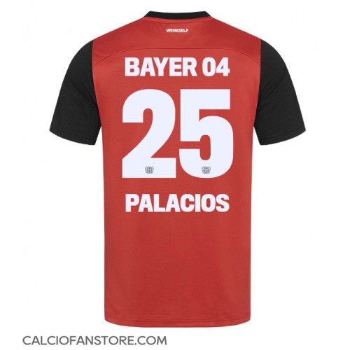 Maglia Calcio Bayer Leverkusen Exequiel Palacios #25 Prima Divisa 2024-25 Manica Corta